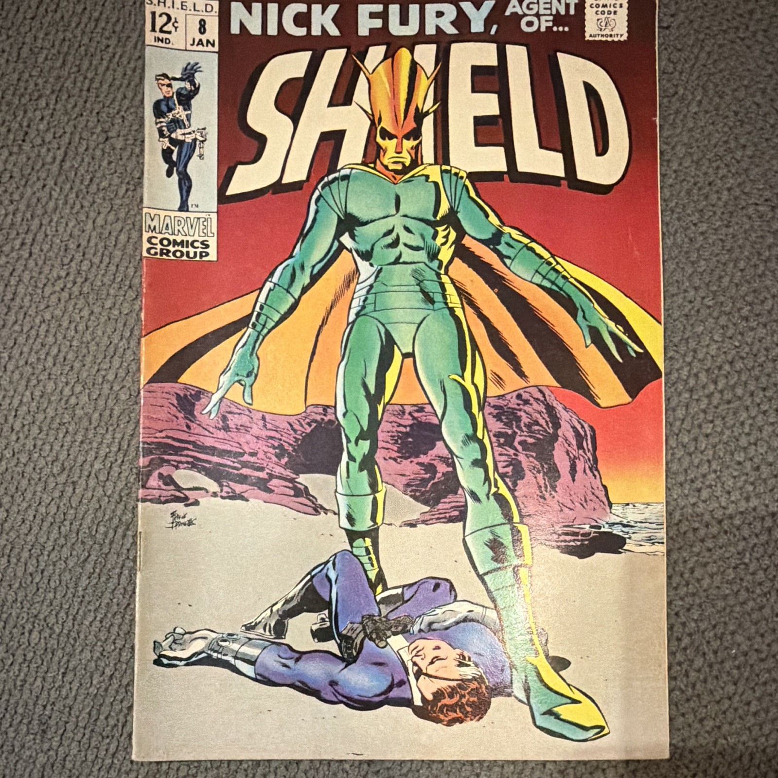 Marvel Nick Fury, Agent of S.H.I.E.L.D. #8 Single Issue Comic Book 1969