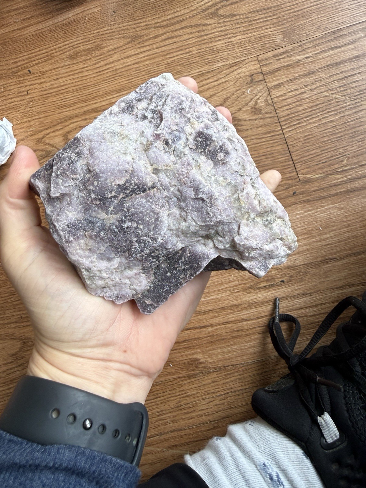 Large raw lepidolite chunk 2 lb 6.10 oz