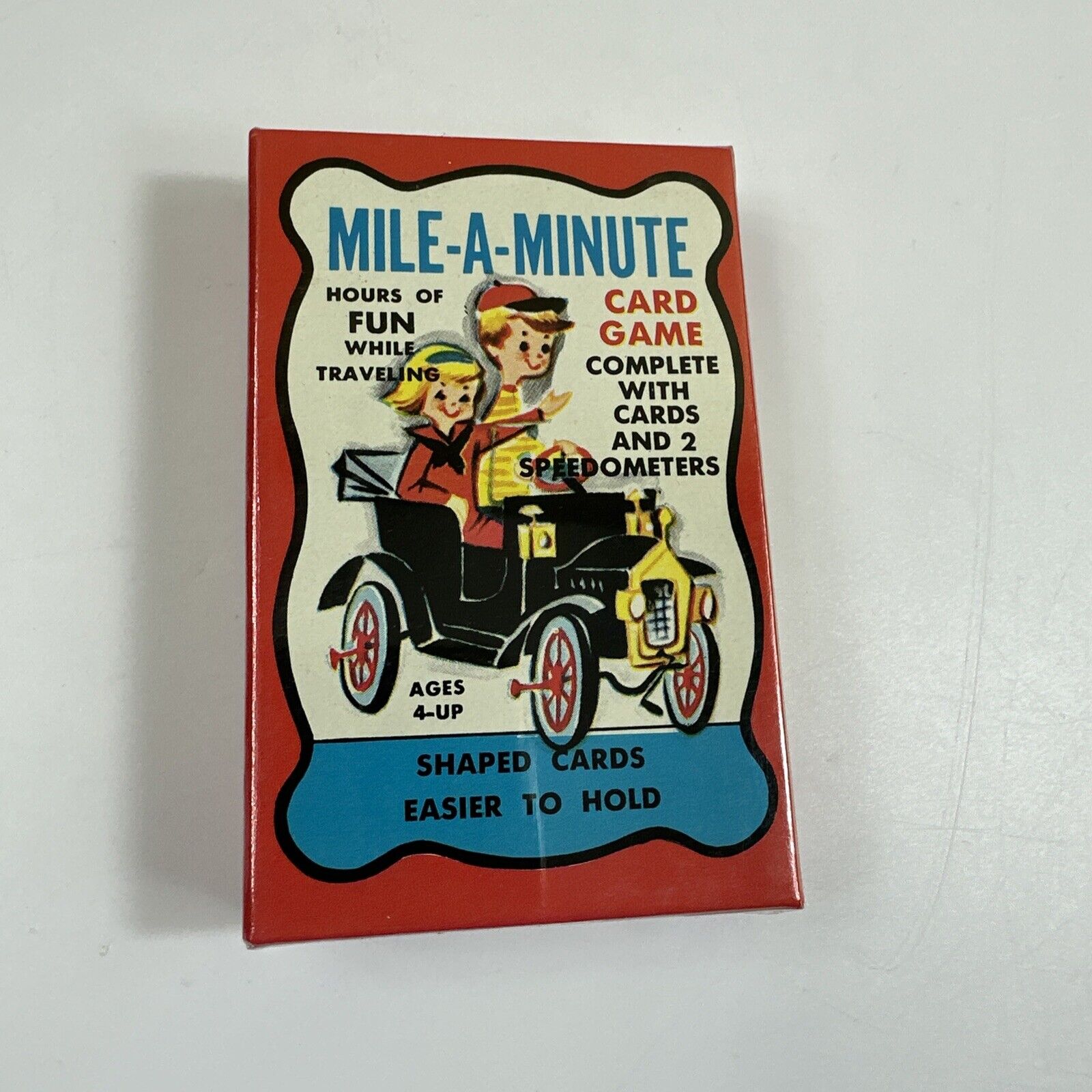 Vintage Mile-A-Minute Playing Cards 1960s  by Built-Rite Toy NEW/SEALED