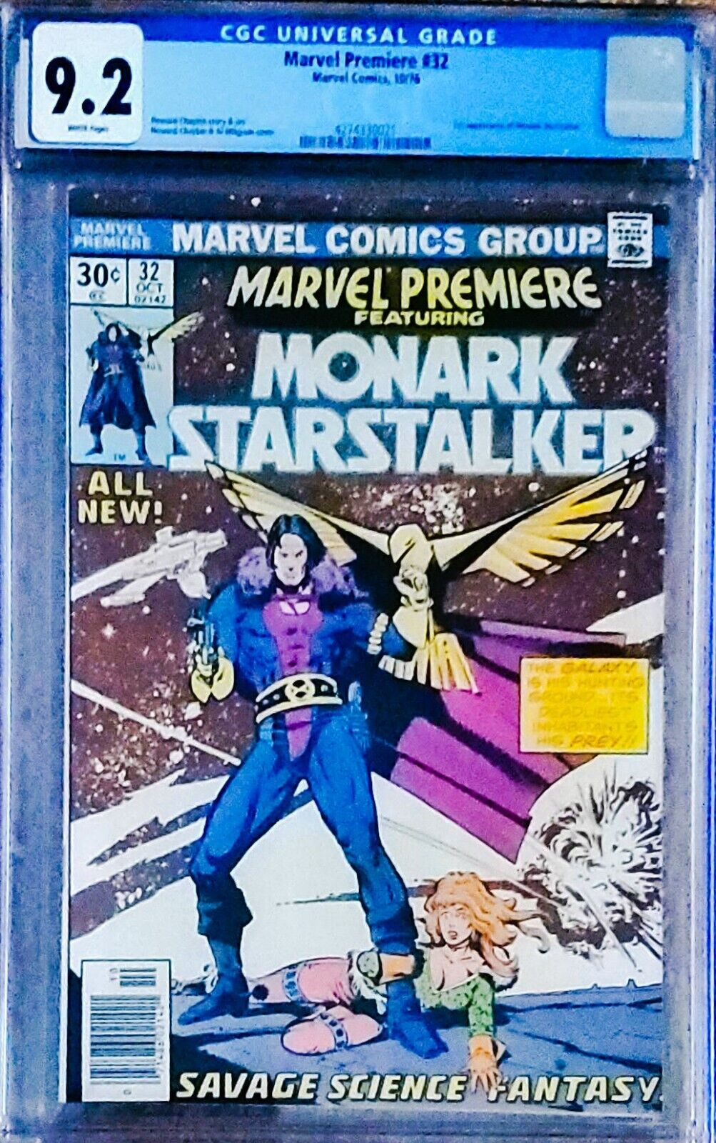 Marvel Comics: Premiere #32, Monark Starstalker (1976) CGC 9.2, 1st Appearance