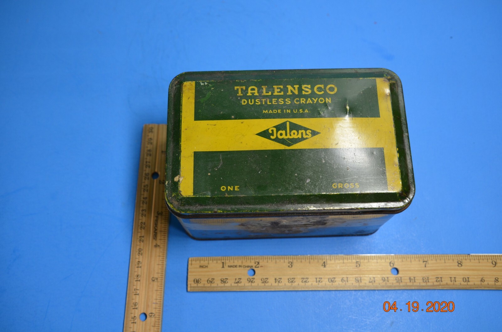 Vintage Talensco Dustless Crayon Tin