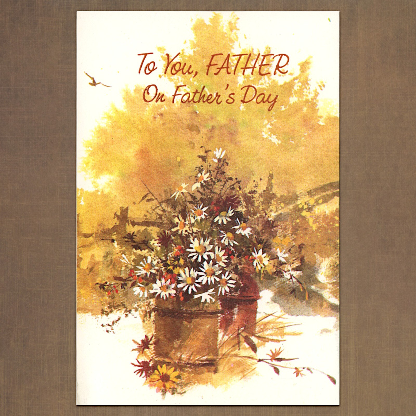 Vintage 1970s American Greetings FATHER'S DAY Card FOR FATHER With Love & Thanks