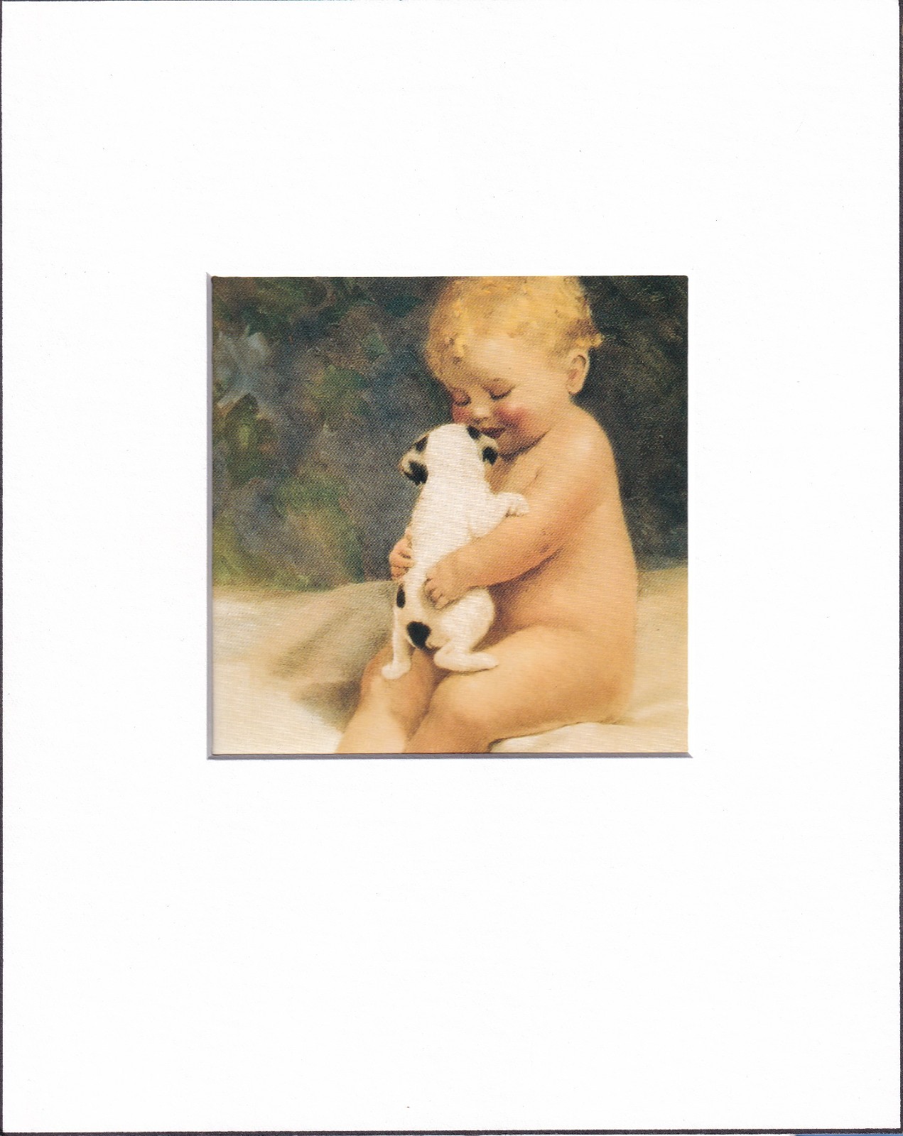 8X10 Matted Print Picture Art, Bessie Pease Gutmann: 1918, Chums