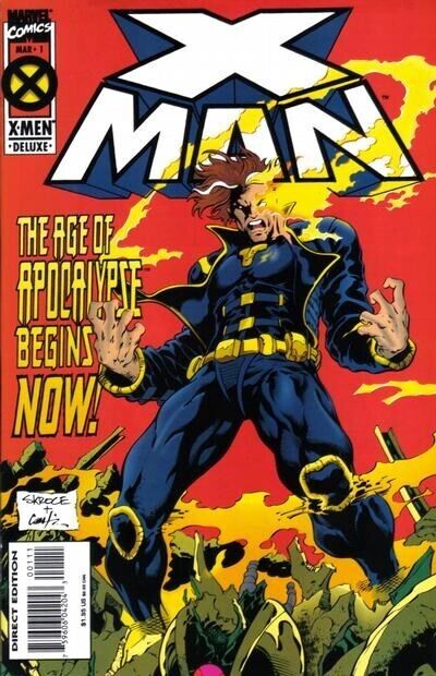 X-Man (1995) #1 Direct Market VF+. Stock Image