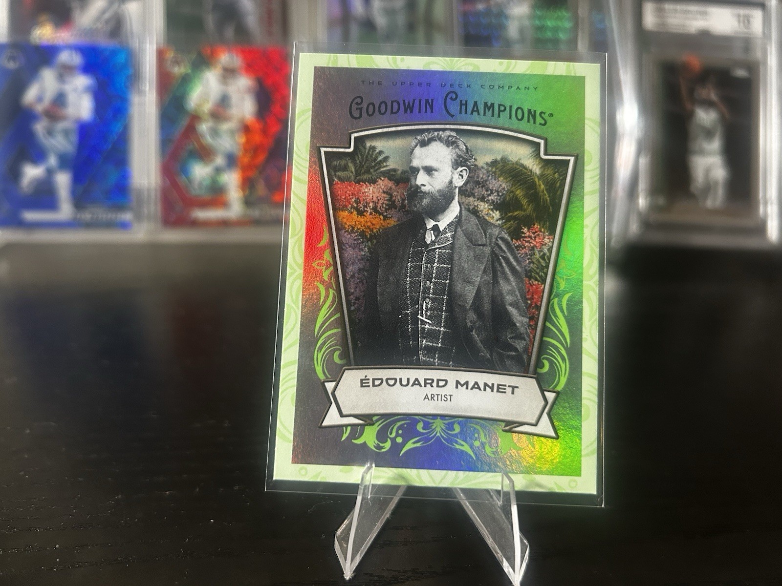 Upper Deck 2026 Goodwin Champions #91 Édouard Manet Neon Green Rainbow