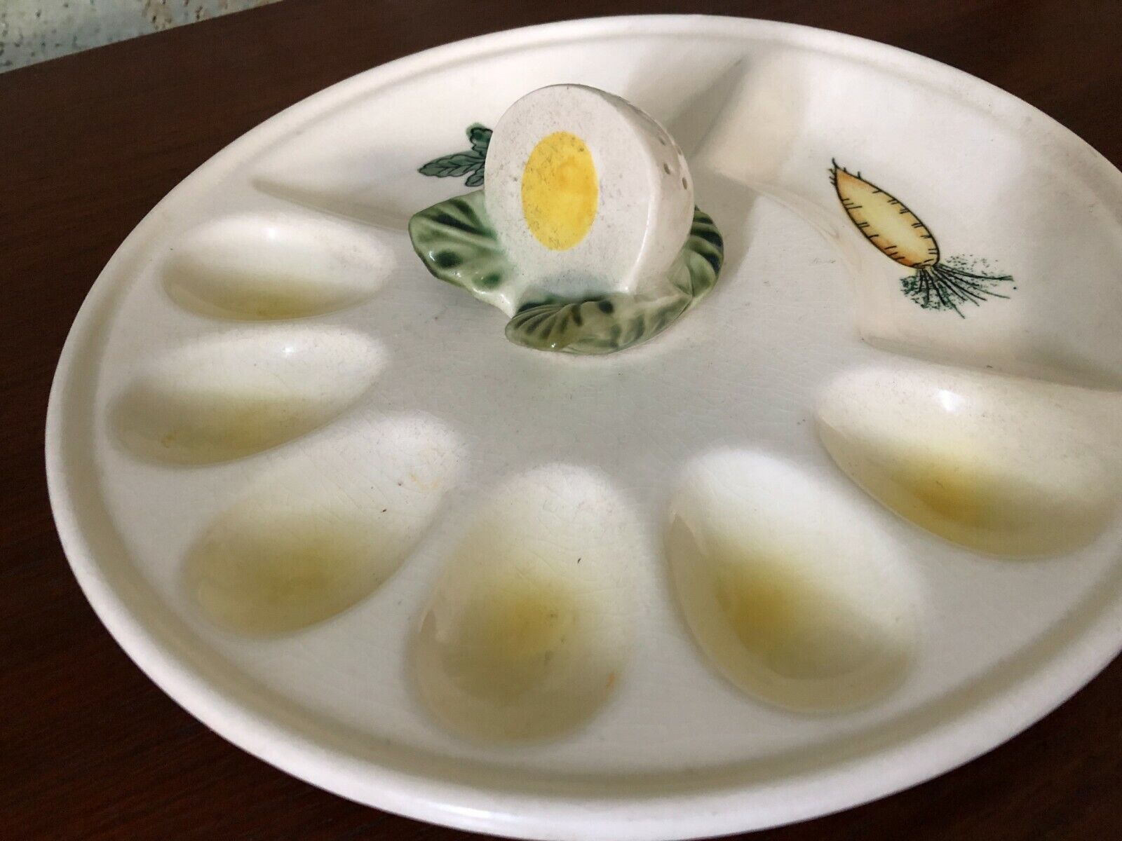 Vintage Japan Egg and Relish Dish