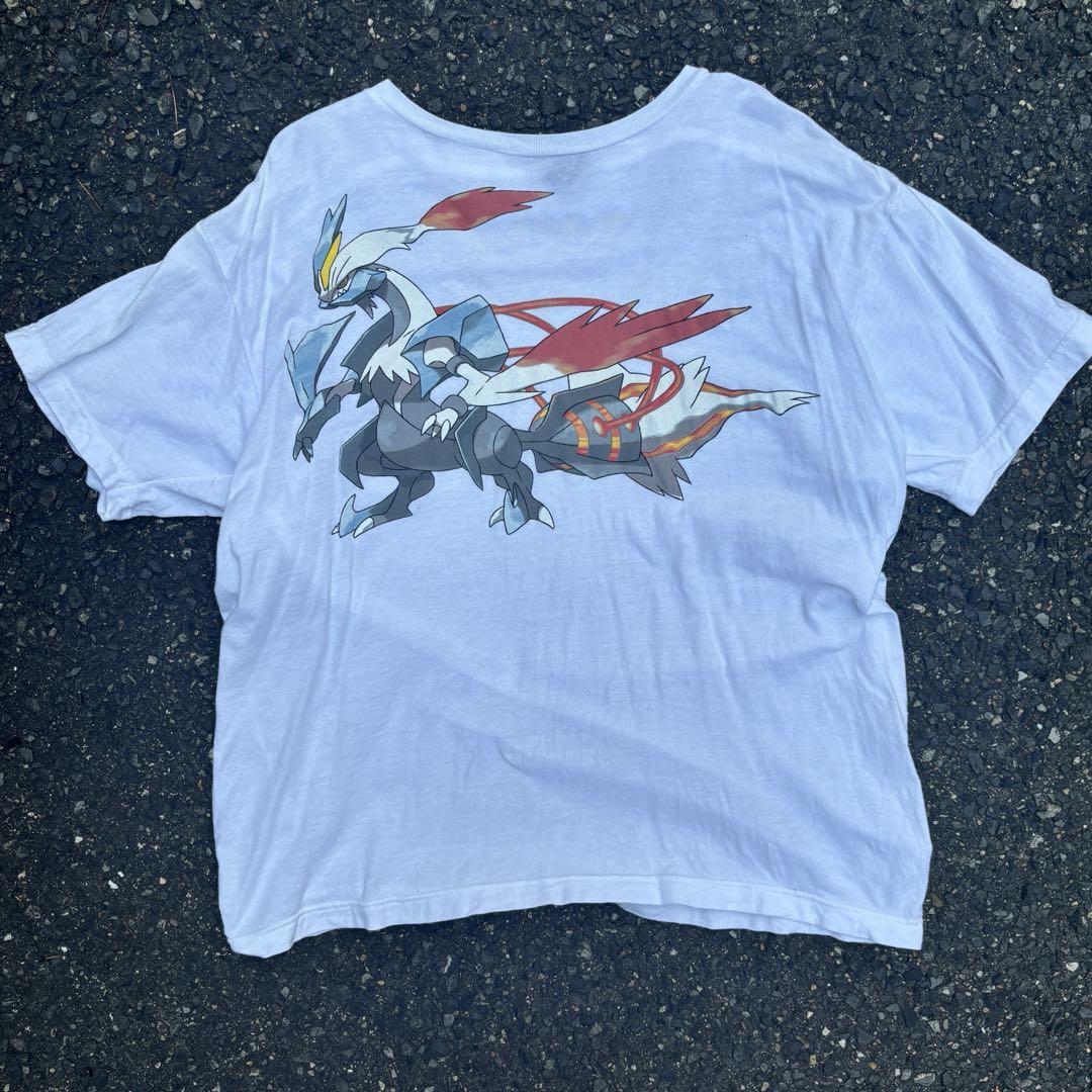 00S White Kyurem T-Shirt Pokemon Anime Game 90S Men M Vintage JPN Anime Limited