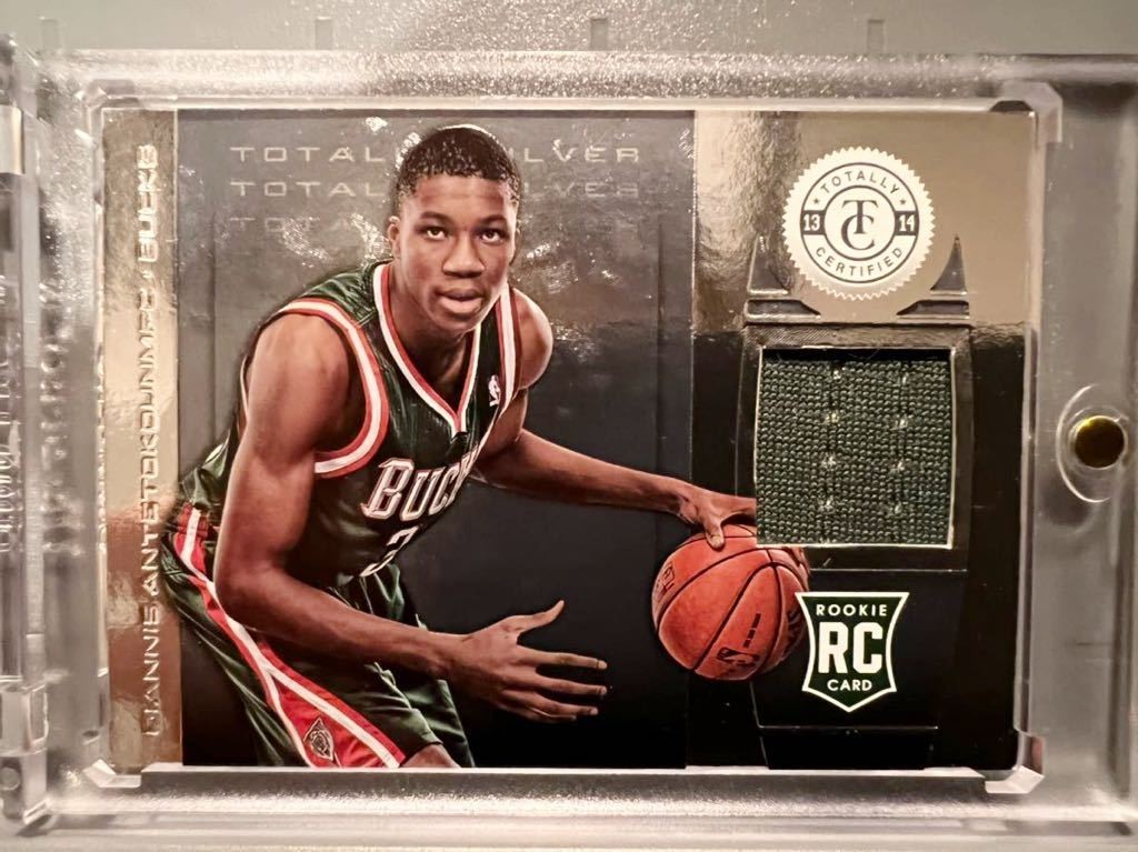 RC Jersey 13 14 Panini Giannis Antetokounmpo NBA game used rookie basketball uni