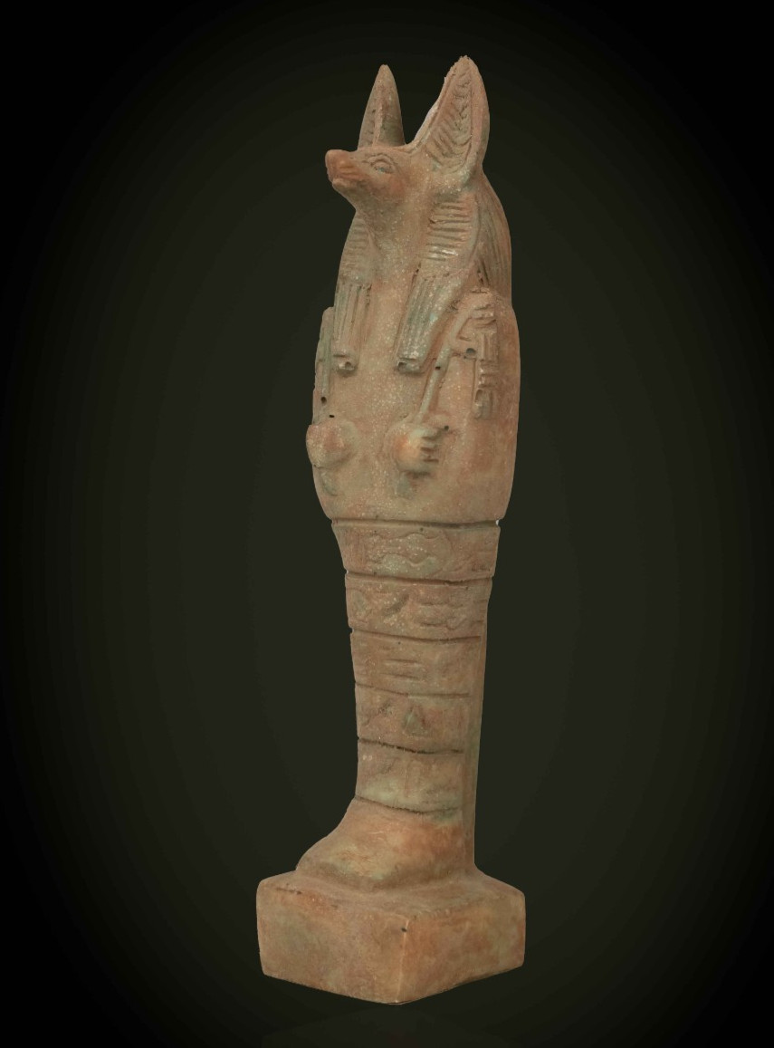 Ancient Egyptian God Anubis Statue Rare Pharaonic Afterlife Deity Artifact BC