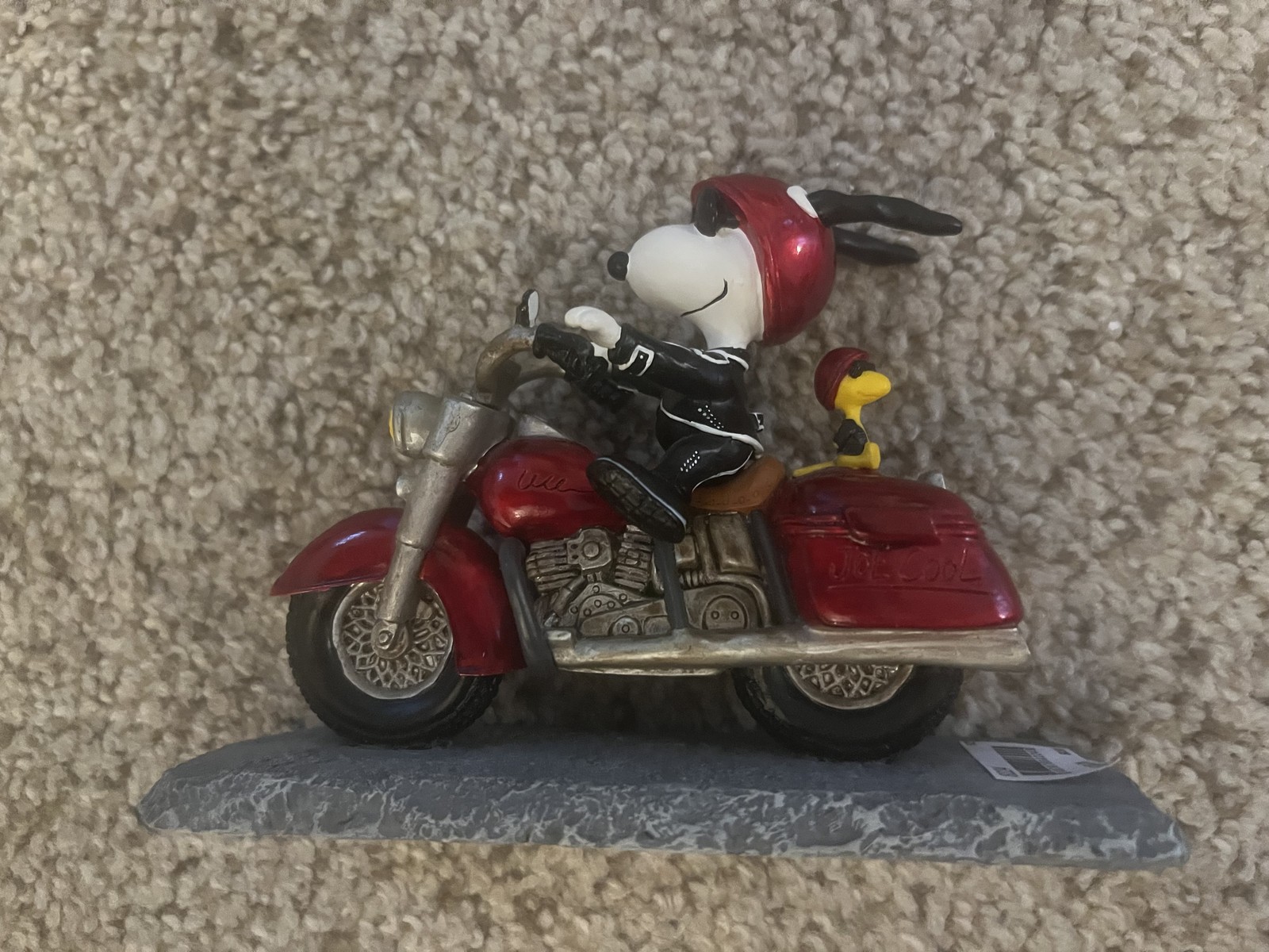 Westland Giftware Peanuts Joe Cool Snoopy on Motorcycle Figurine #8224 w/ Tag