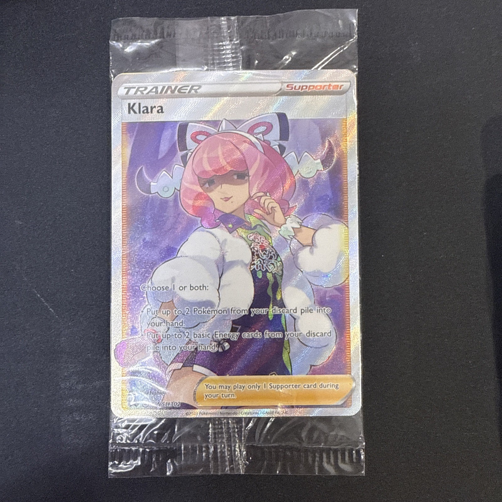 Klara Full Art Promo, SWSH302 - Pokémon TCG Sword & Shield Promos - SEALED Klara Full Art Promo, SWSH302 - Pokémon TCG Sword & Shield Promos - SEALED