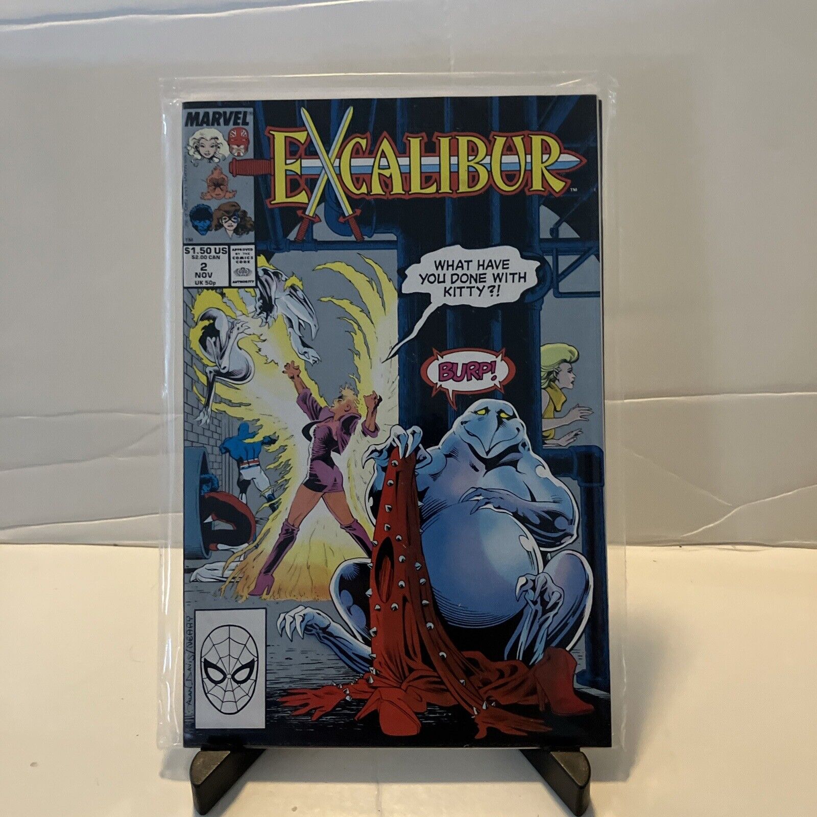 Marvel Comics Excalibur #2 November 1988 1st app of Kylun