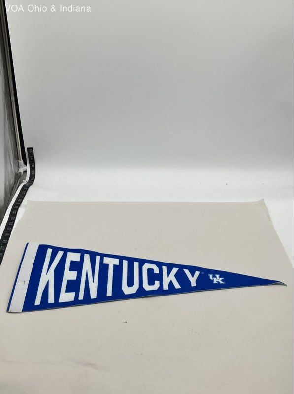 NCAA College Basketball Kentucky Wildcats Pennant Blue Felt 24 Inch Souvenir