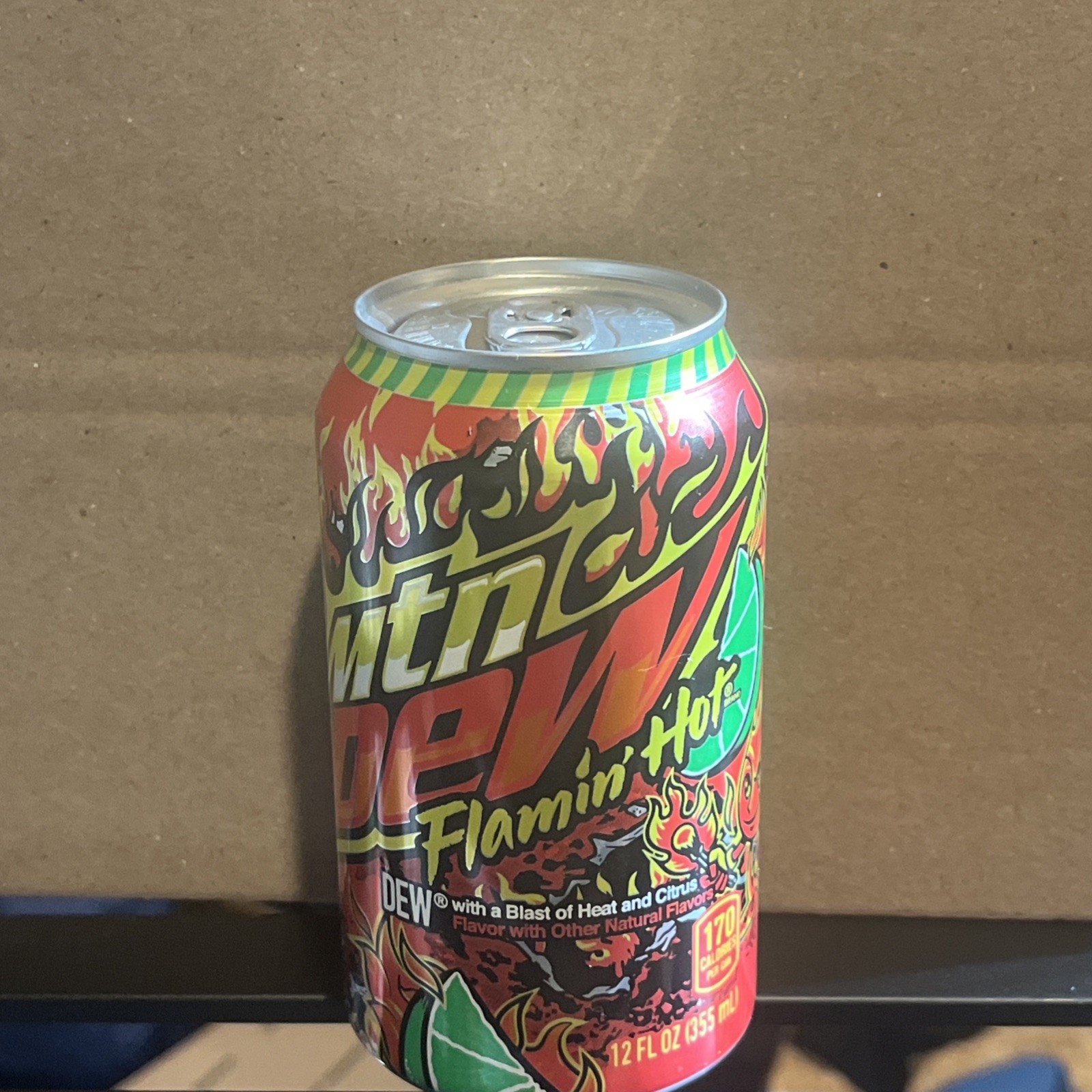  Mountain Dew Flamin\' Hot Limited Edition Mtn Dew Can  12 oz 1 can 