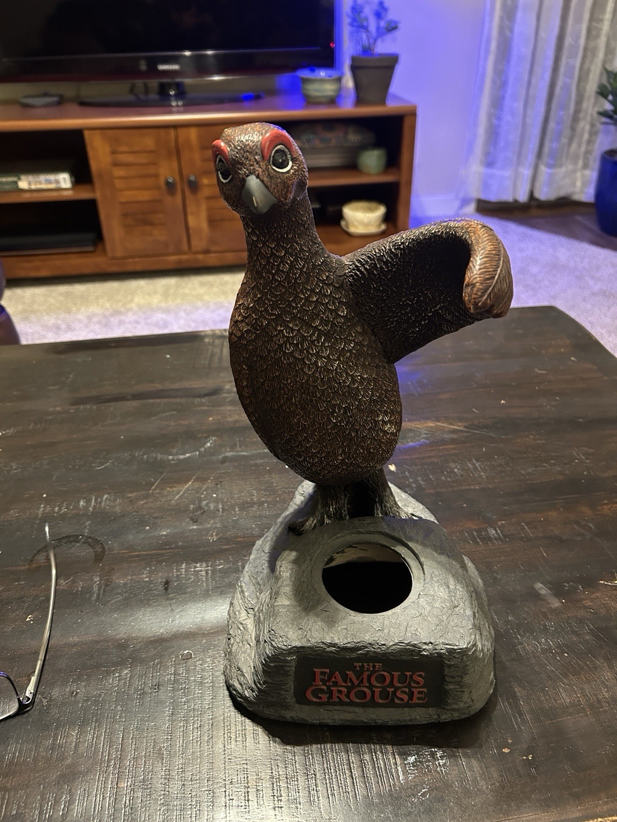 Vtg Rare The Famous Grouse Scotch Whisky Bar Display Pos Bottle Holder Stand