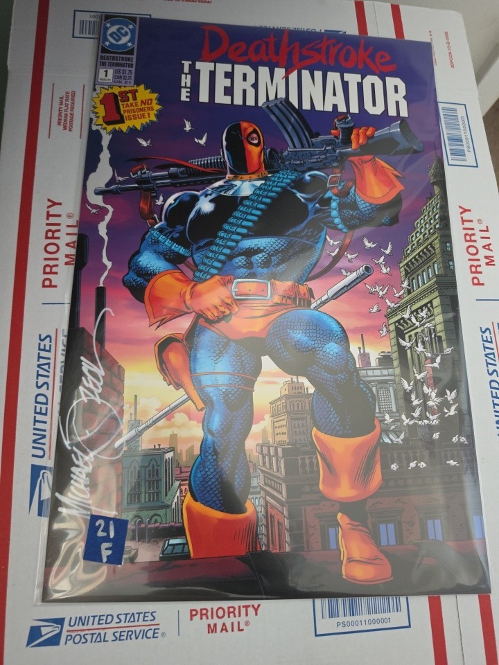 DEATHSTROKE THE TERMINATOR SIGNED PRINT(~11