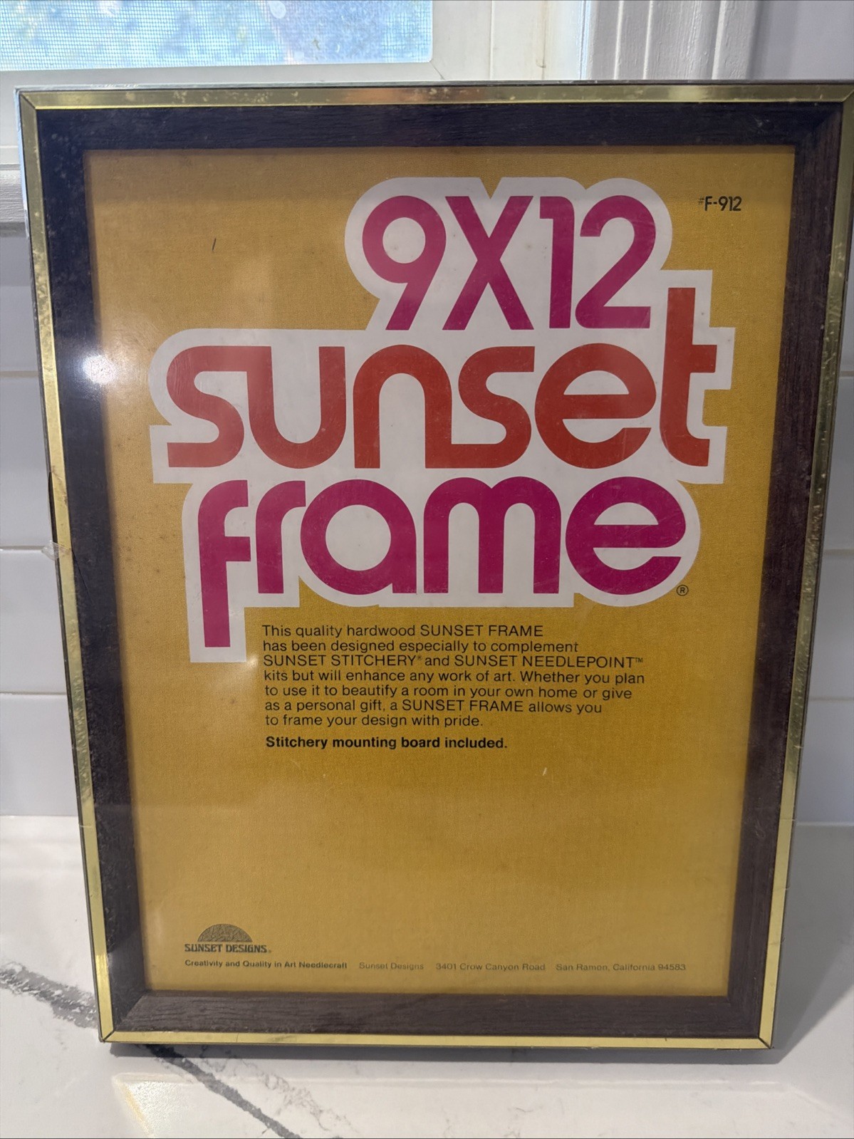 Vintage NIP 9x12 Sunset Frame for Sunset Needlepoint & Sunset Stitchery Vintage NIP 9x12 Sunset Frame for Sunset Needlepoint & Sunset Stitchery