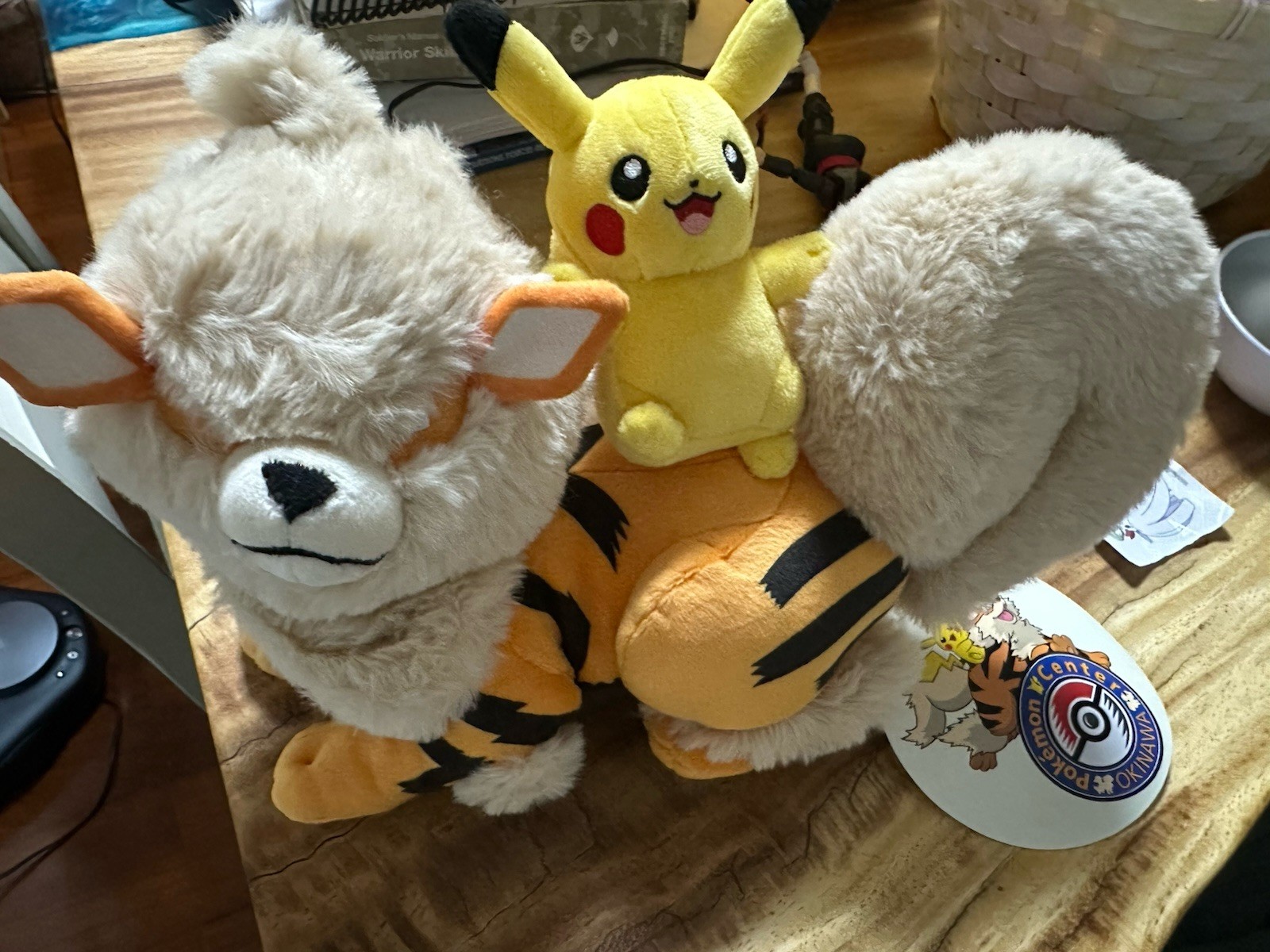 Pokemon Center Okinawa Exclusive Pikachu and Arcanine, Brand New