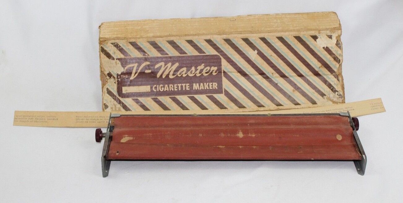 Vintage 1950s V MASTER Cigarette Maker w/ Original Box - Tobaccana