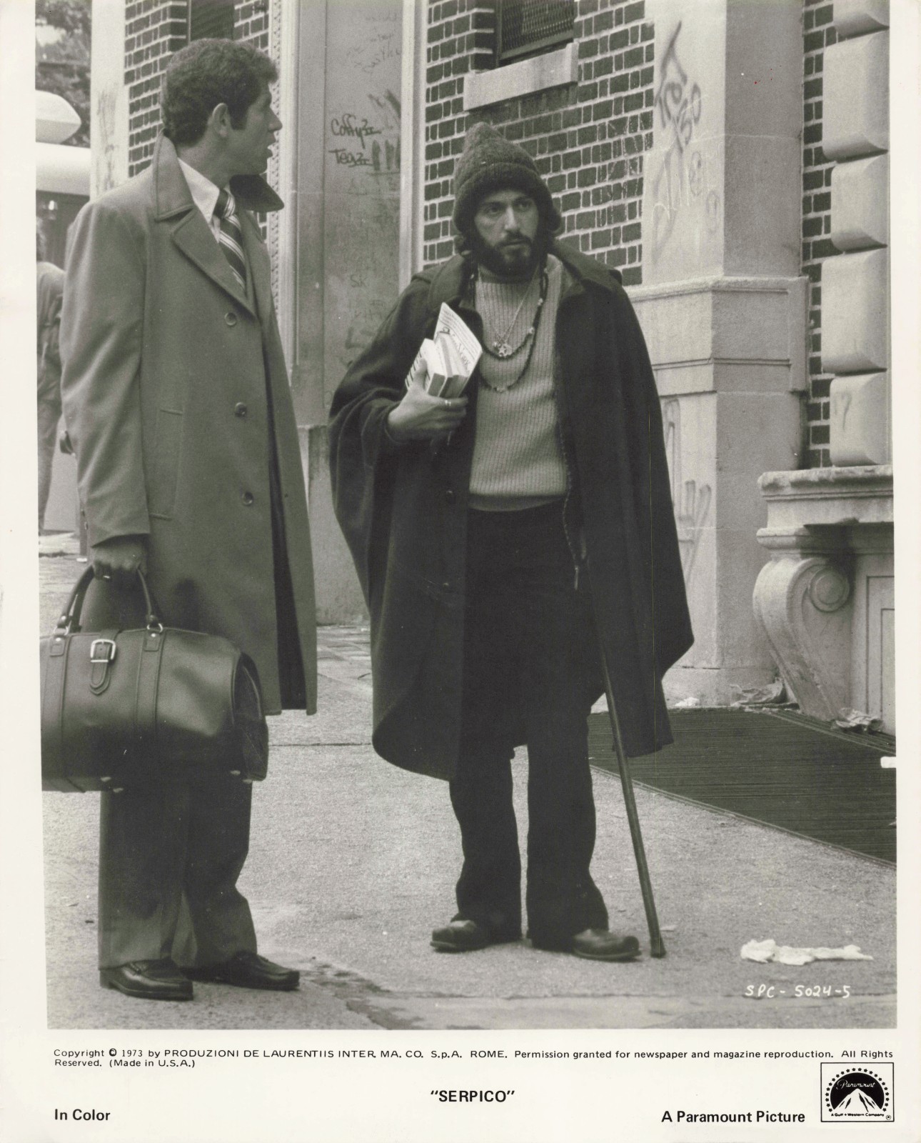 Al Pacino in Serpico VINTAGE Original 8x10 Photo