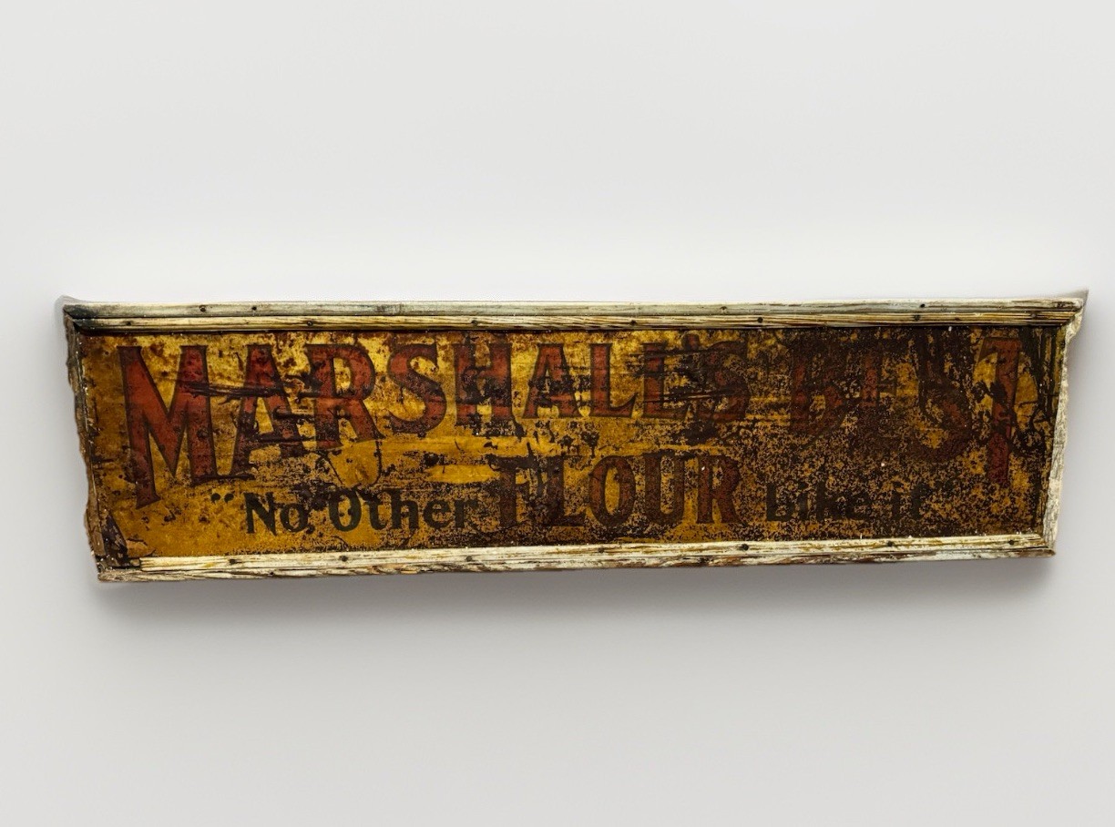 Rare Antique Marshalls Best Flour Sign Minnesota Advertising PEP Feed