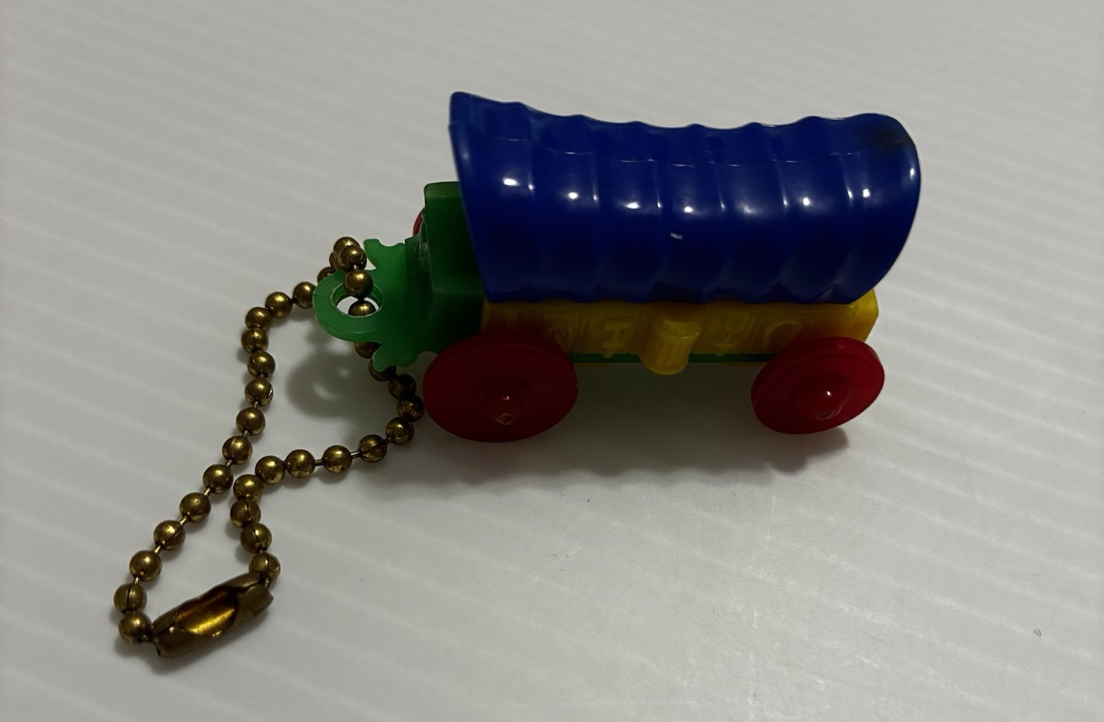 Vintage 1950’s Covered Wagon Puzzle Keychain Charm Vintage 1950’s Covered Wagon Puzzle Keychain Charm