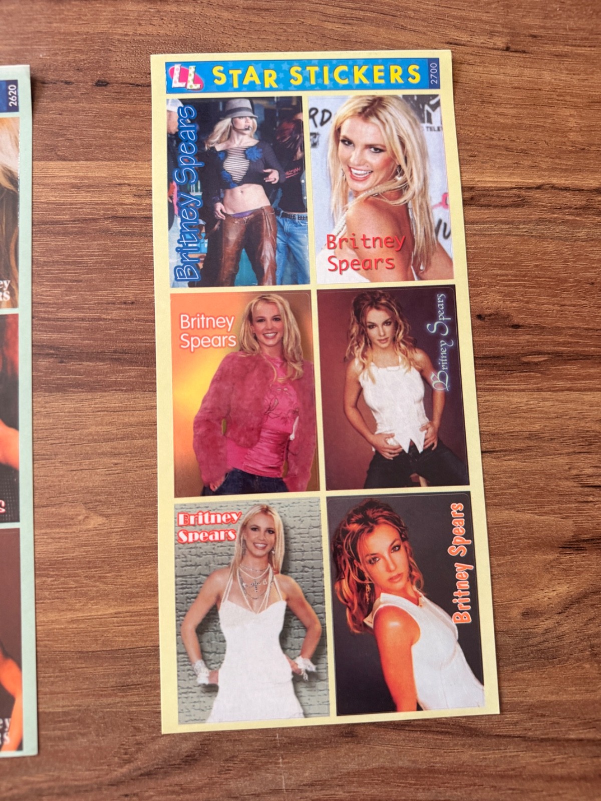 Vintage Britney Spears LL Star Stickers #2700 Rare Turkey Y2K Music Memorabilia