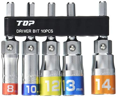 TOP Kogyo TOP Electric Drill Multi-Socket 5-Piece Set (8 10 12 13 14mm) with