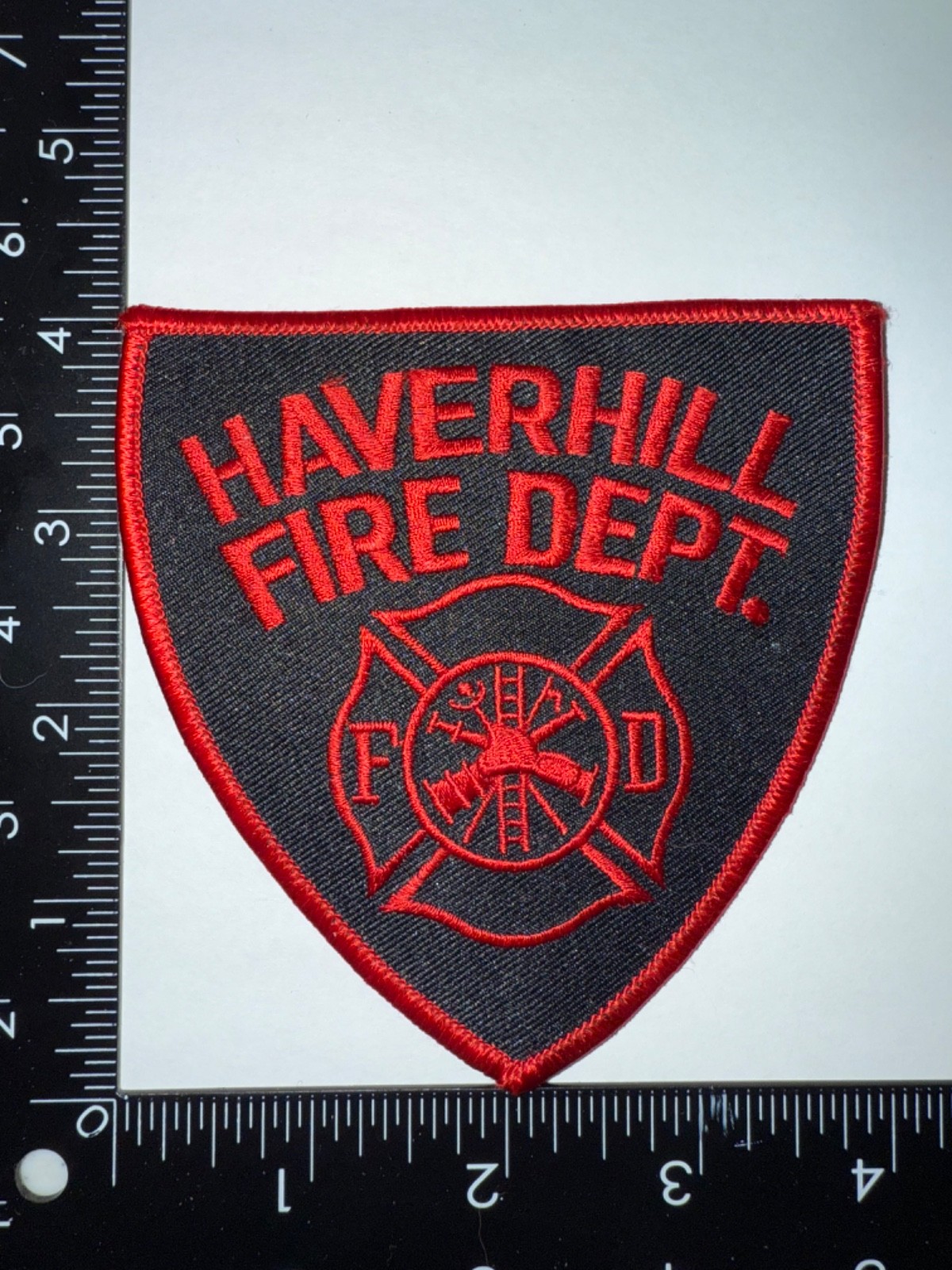Haverhill Massachusetts MA Fire Department Patch Obsolete Embroidered