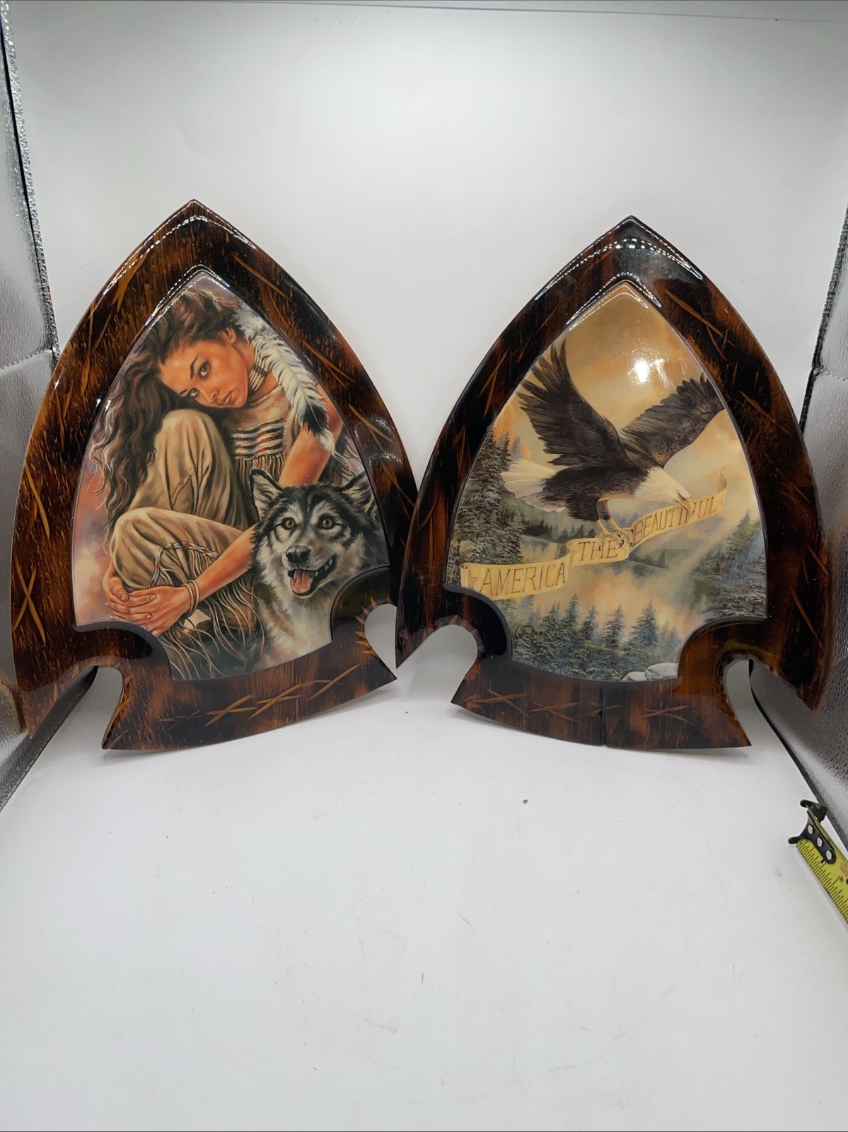 Vintage Wooden Arrowhead Wall Plaques Native American Art Prints Women And... Vintage Wooden Arrowhead Wall Plaques Native American Art Prints Women And...