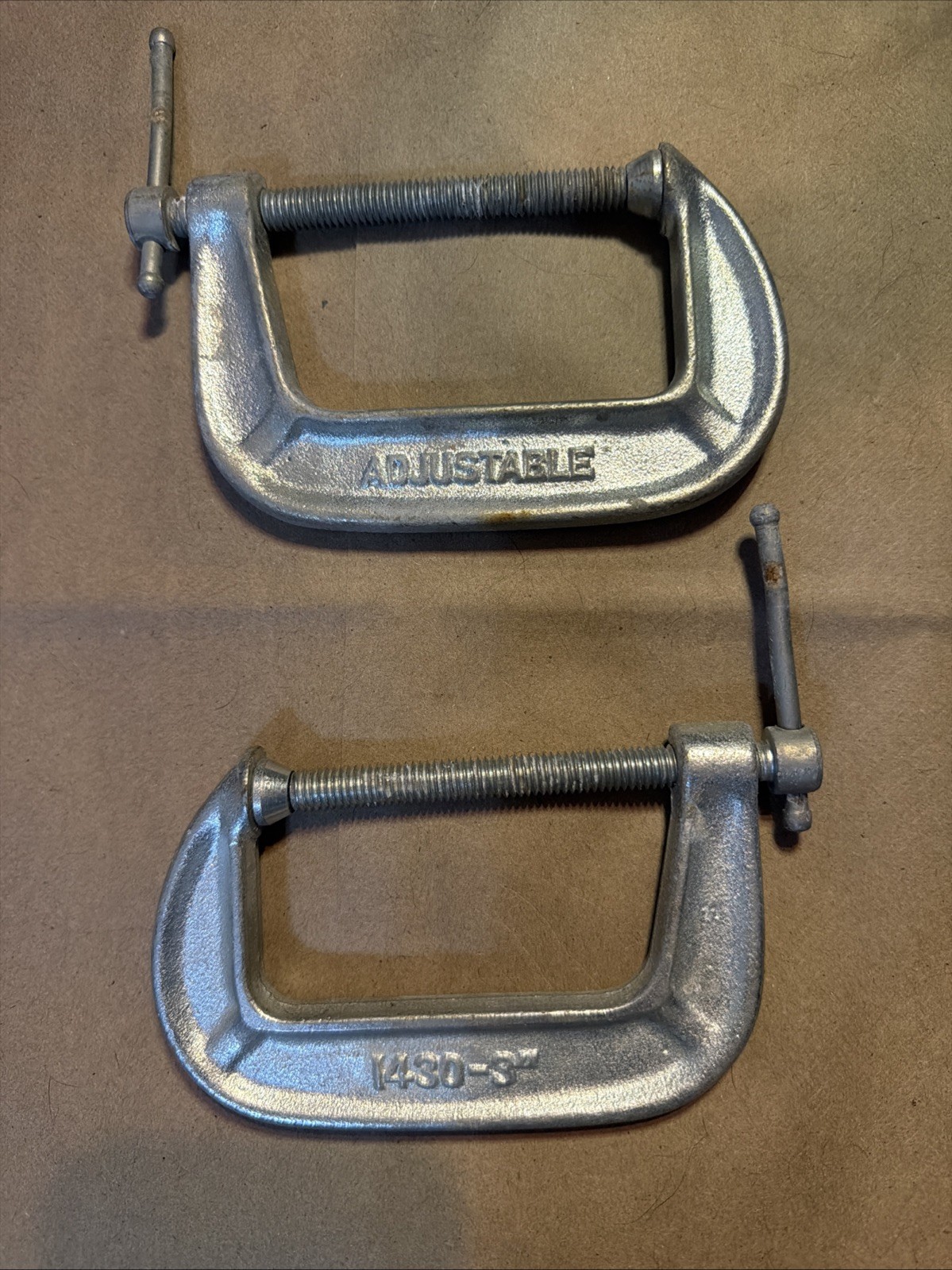 Lot Of 2 Vintage Adjustable C - Clamp No. 1430  3\