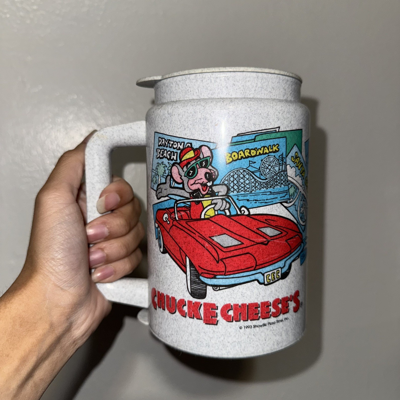 Vintage Chuck E Cheese's 1993 Mug