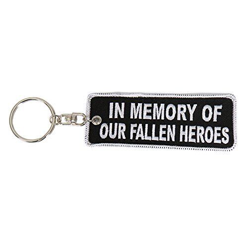 In Memory Of Our Fallen Embroidered - Original Artwork, Premium Quality KEYCHAIN