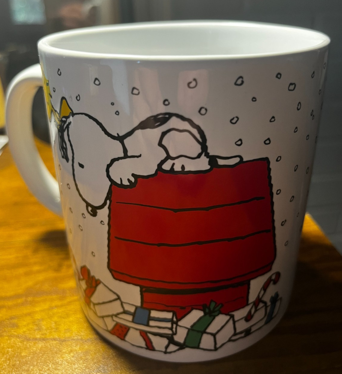 Peanuts Snoopy Woodstock Merry Christmas Coffee Mug Oversized Zrike Brands 2023