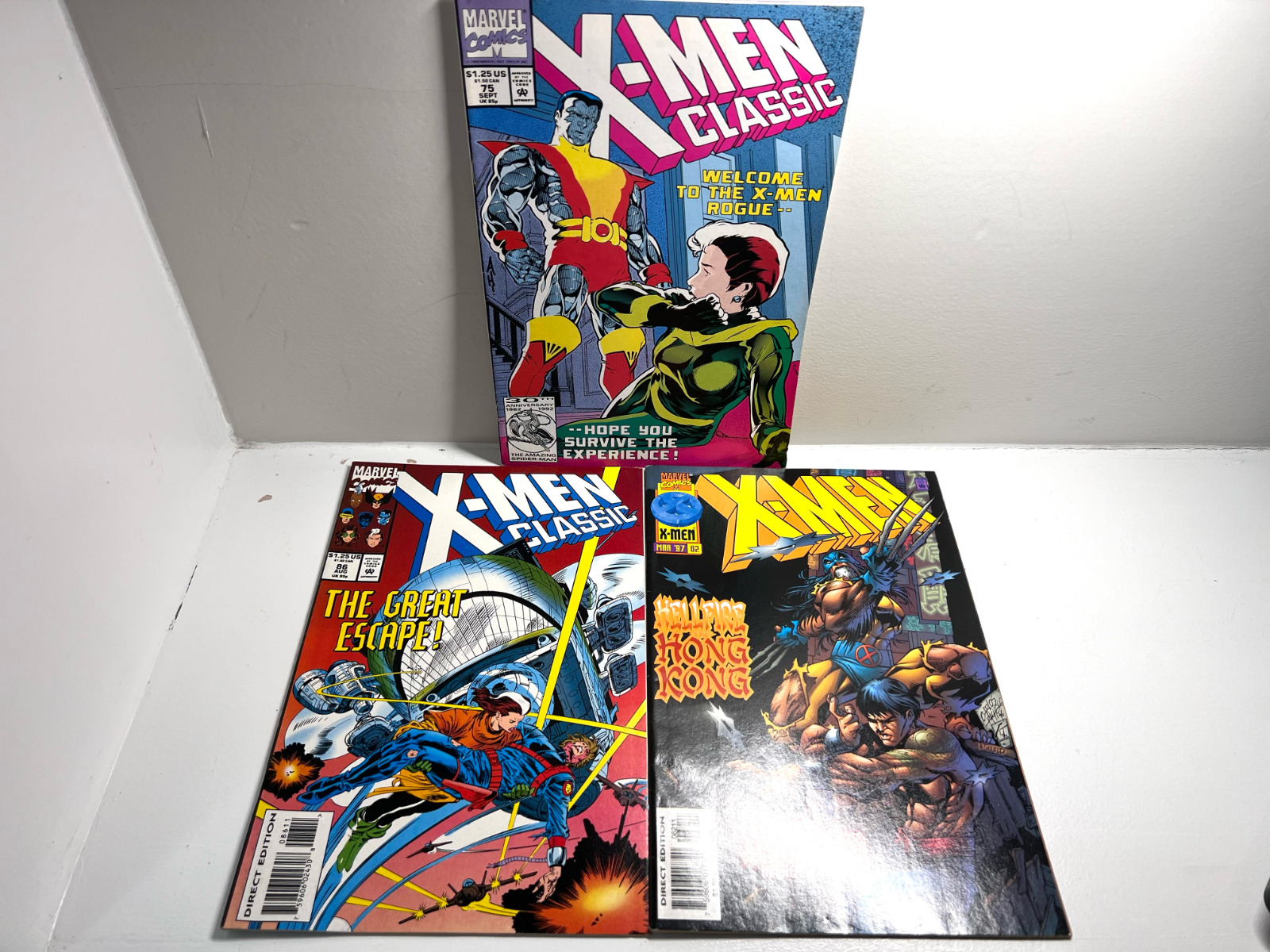 3 Vintage Marvel X-Men Comic Books