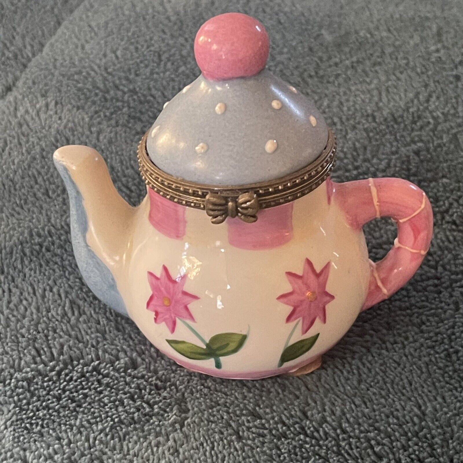 Ganz Miniature Collectible Teapot Floral