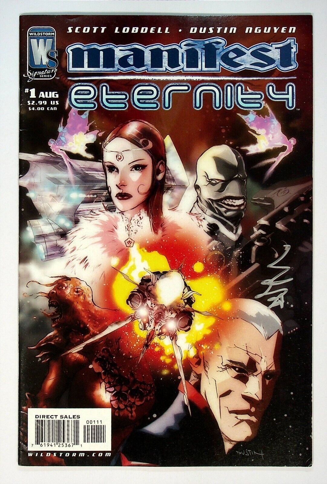 Manifest Eternity #1 Signed by Dustin Nguyen Wildstorm Comics