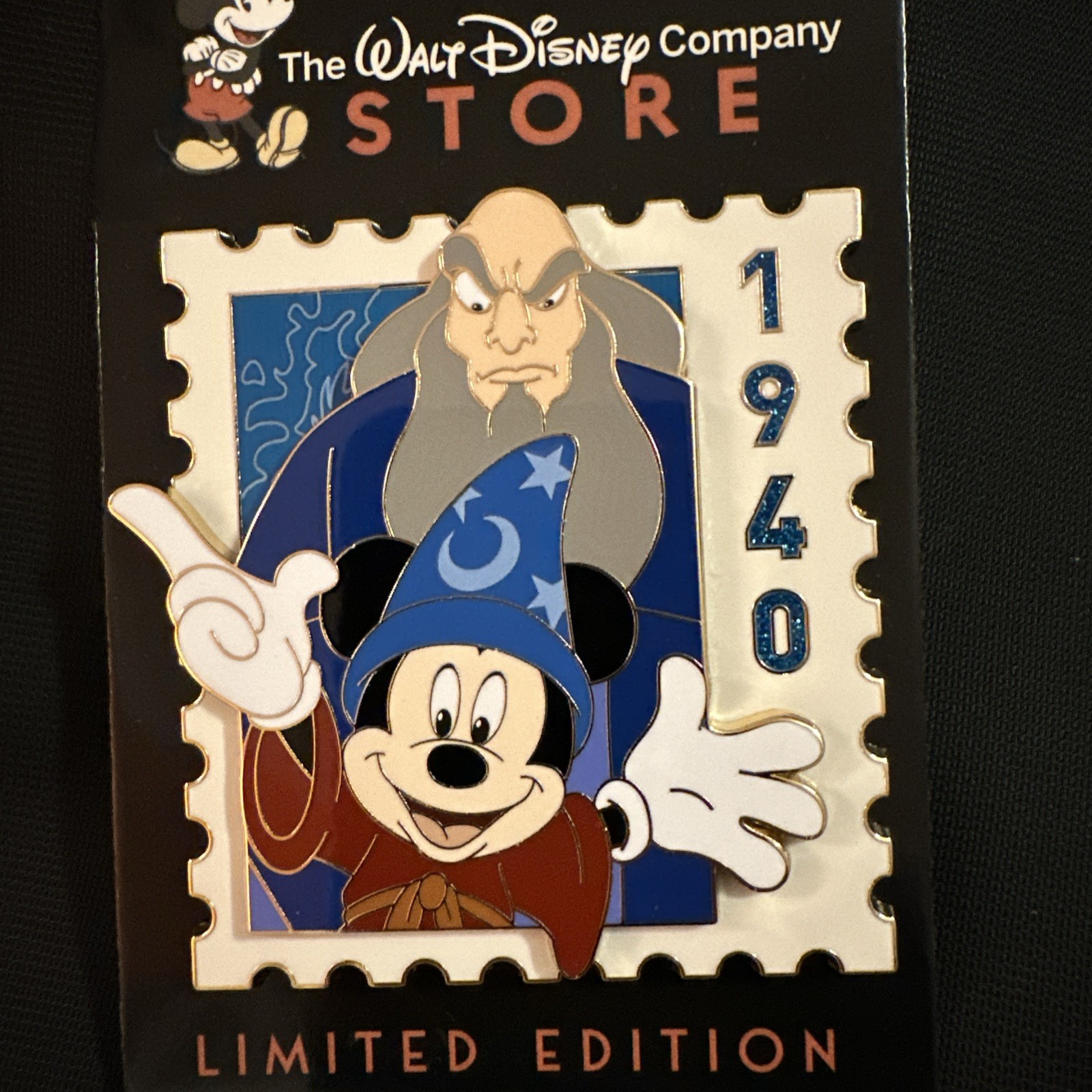 2026 D23 WDCS The Ultimate Disney Stamp LE 500 Yensid & Sorcerer Mickey 1940 Pin