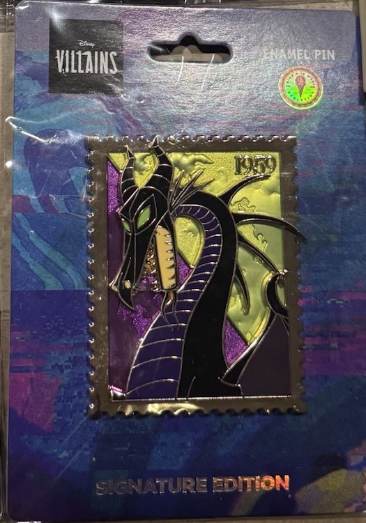 Maleficent Pink A La Mode In Person Exclusive Drop Royal Stamp Series Pin