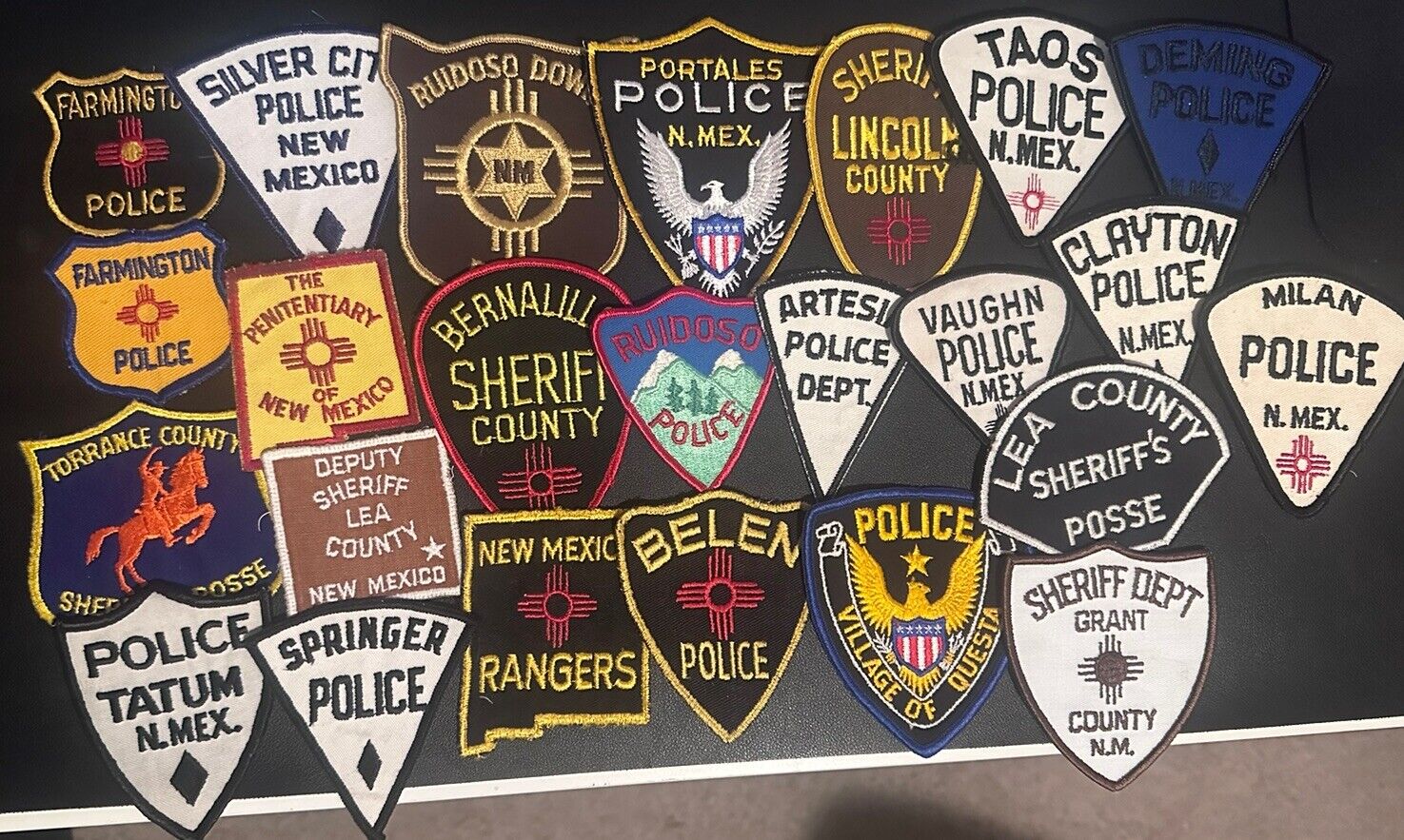 Lot Of 14 New Mexico Police Patches NM