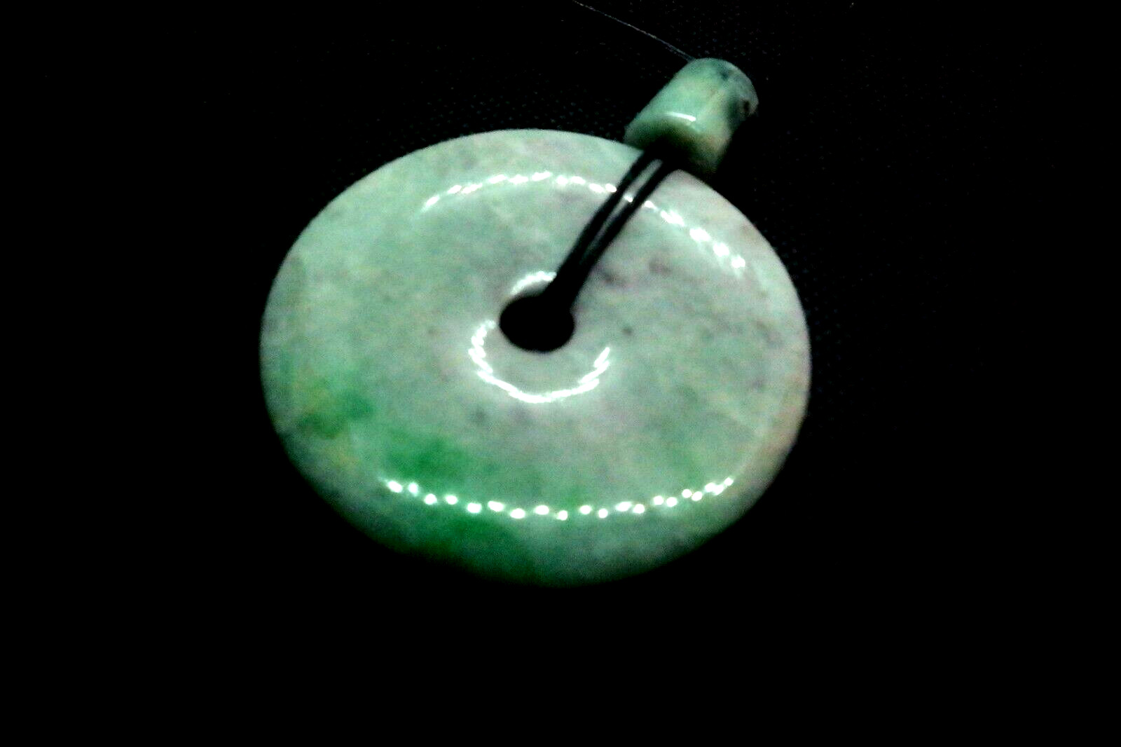 Beautifully Carved Natural Green Jadeite Jade Pendant  - 4P