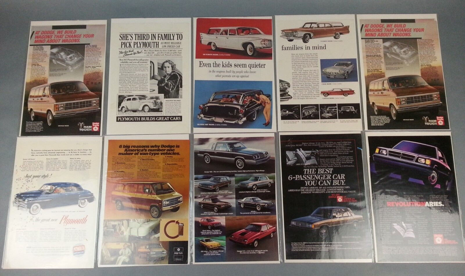 10 Original Vintage Dodge Van Car Ad 1970s 1960s 1980s Advertising Magazine