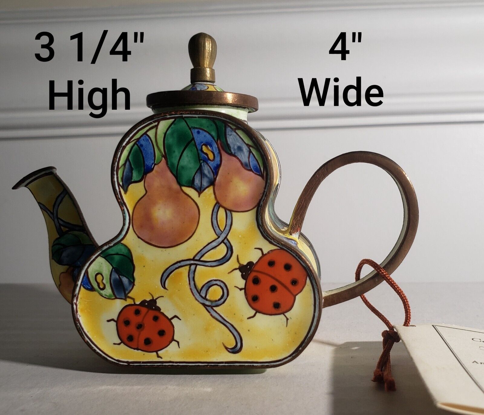 Vintage Kelvin Chen Miniature Hand Painted Collectible Teapots~see all 13 styles
