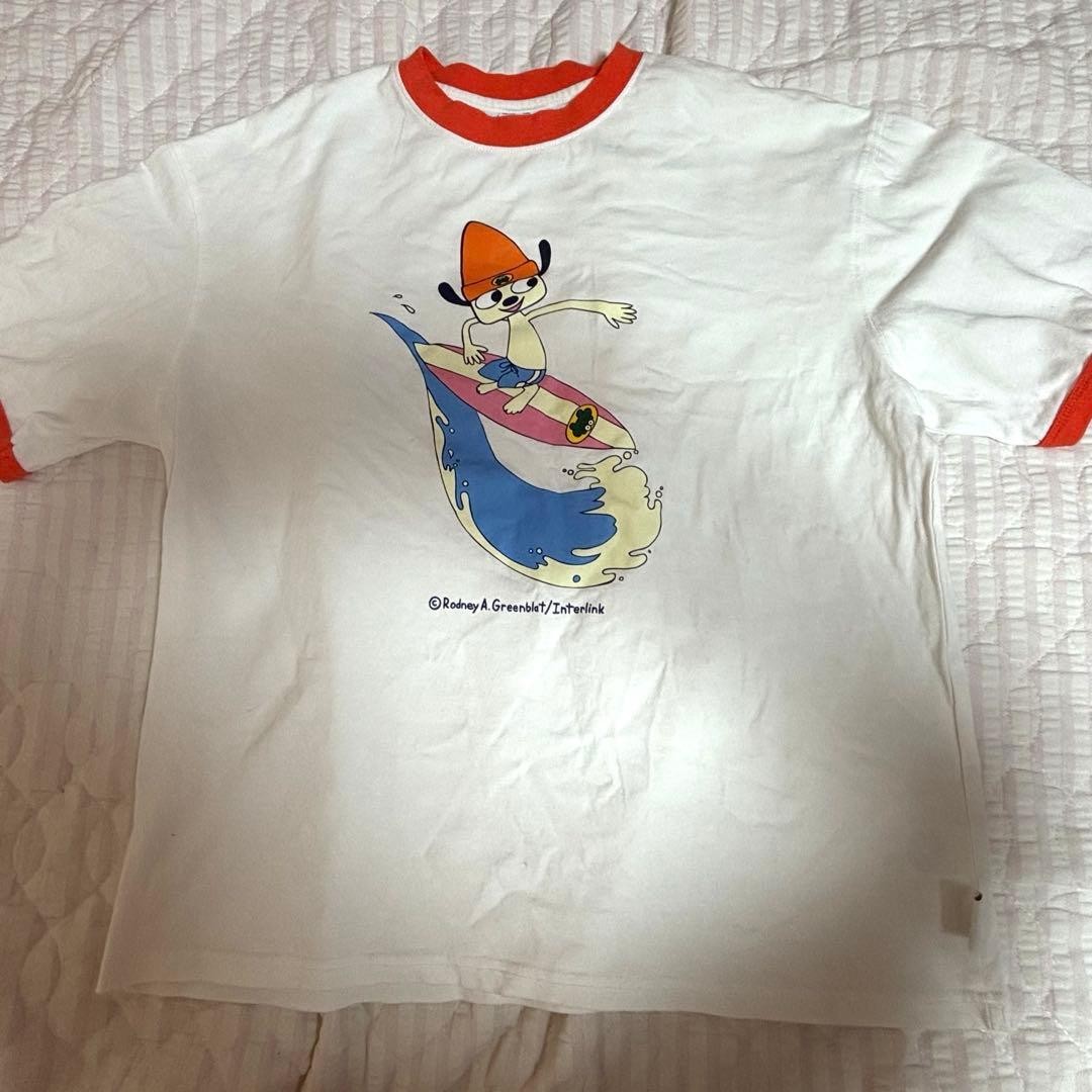 Parappa the Rapper Vintage  W T-Shirt Orange M Size