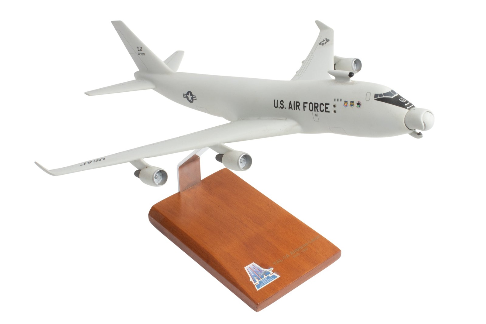 USAF Boeing YAL-1 Airborne Laser Edwards AFB Desk Jet Model 1/200 SC Airplane