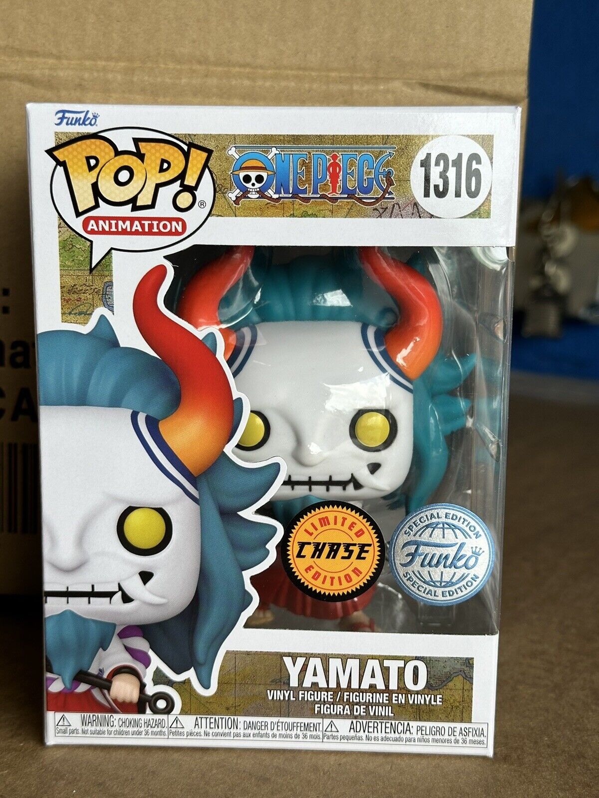 BRAND NEW , IN STOCK Funko Pop One Piece Yamato CHASE SE  with POP Protector