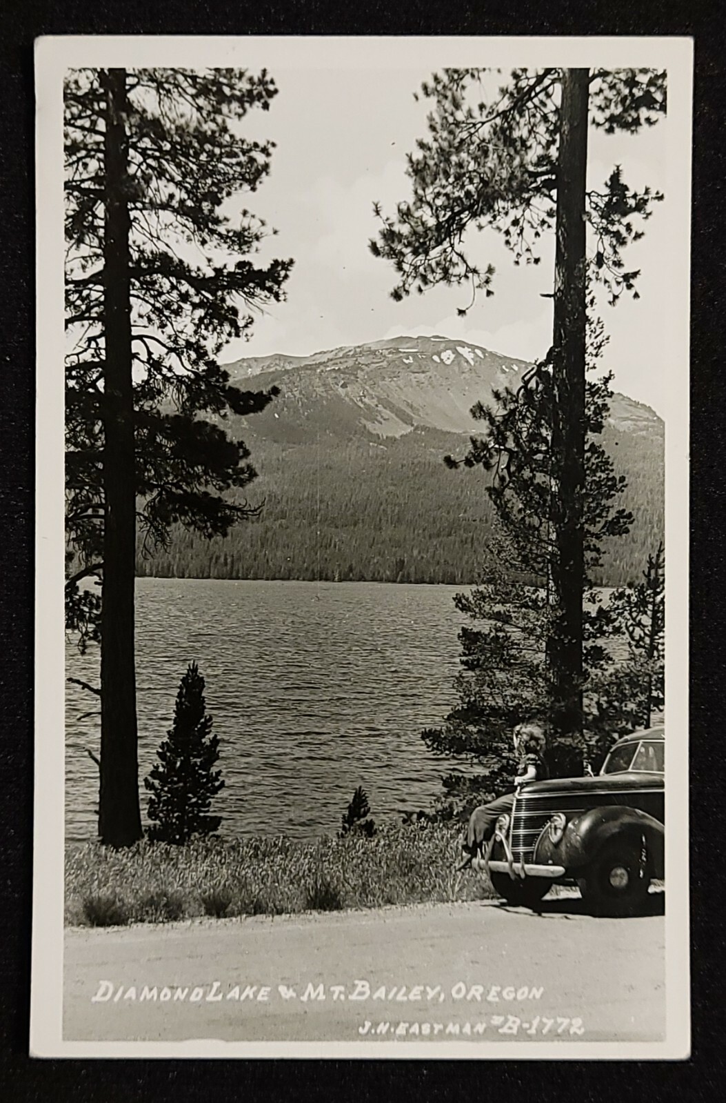 R.P.P.C. of Diamond Lake, and Mt. Bailey. Oregon. 1940's Eastman's Personal Car 