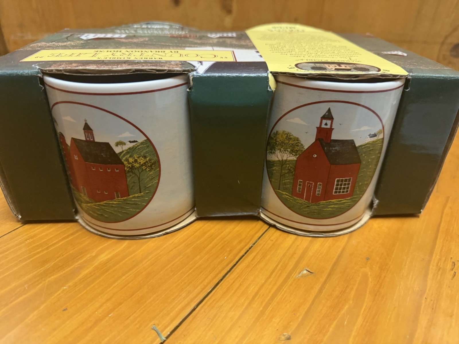 Warren Kimble’s “Country Life “ By Brandon House Set Of 4 Ceramic Mugs