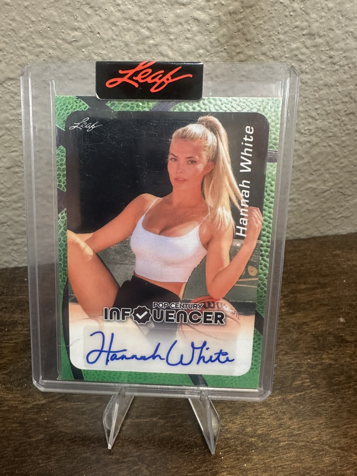 Hannah White 2023 Leaf Pop Century Influencer Autograph Card # /445 Auto