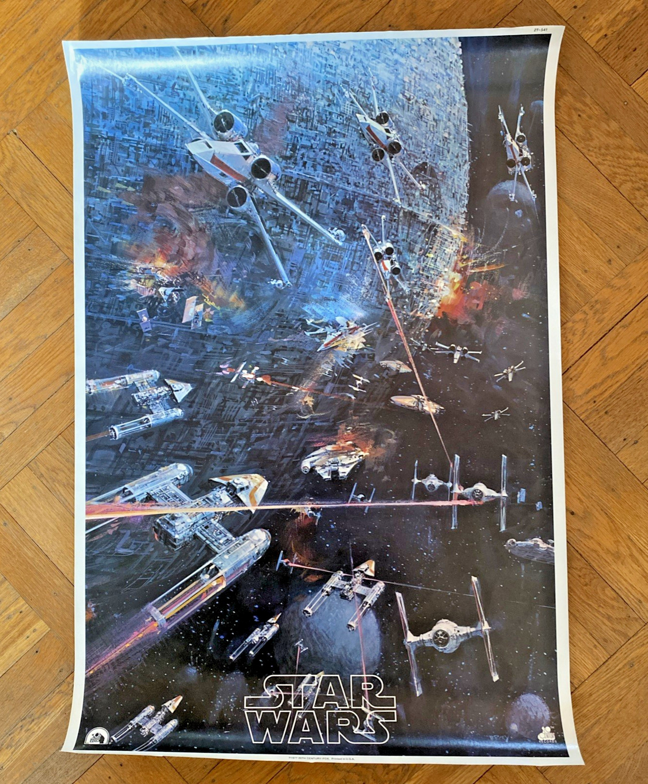 STAR WARS 1977 PROMO Poster NOT FOLDED 20th Century Fox VINTAGE 2T-541 New Hope
